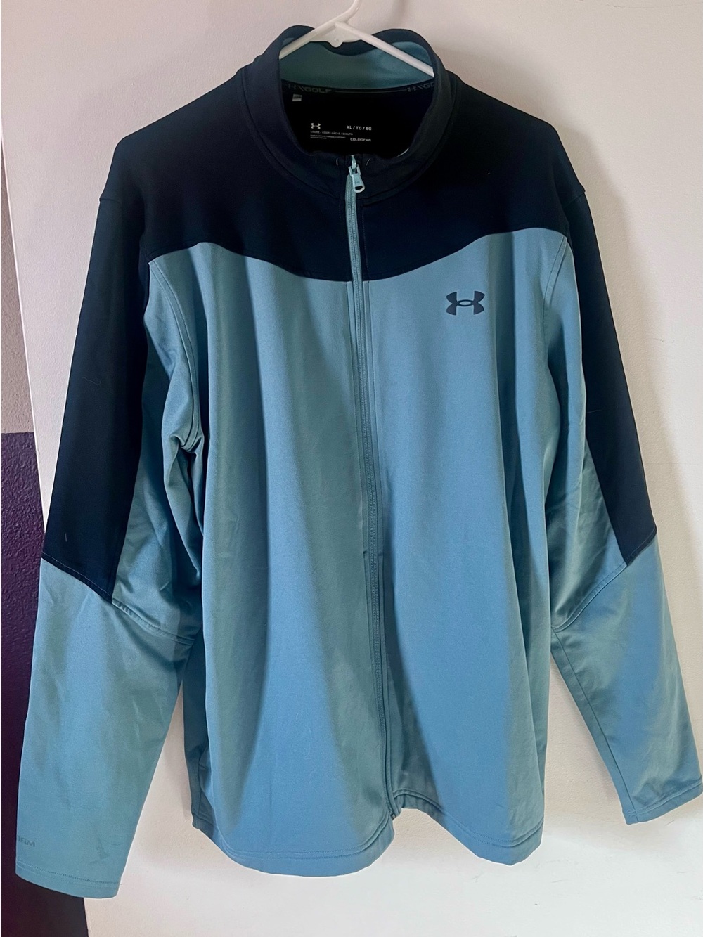 Under Armour Teal and Black Full-Zip Performance Jacket
